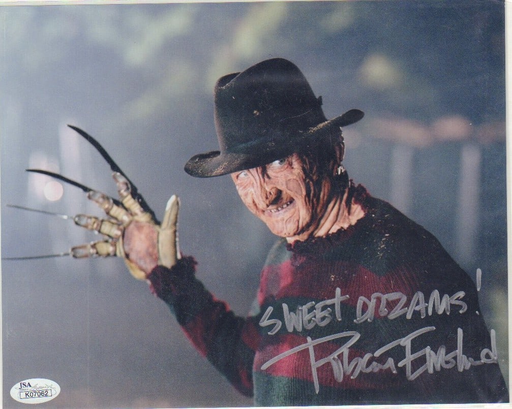 Robert Englund signed Freddy photograph (1 of 1)