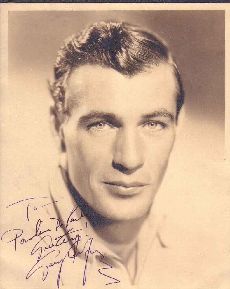 Gary Cooper signed photograph (1 of 1)