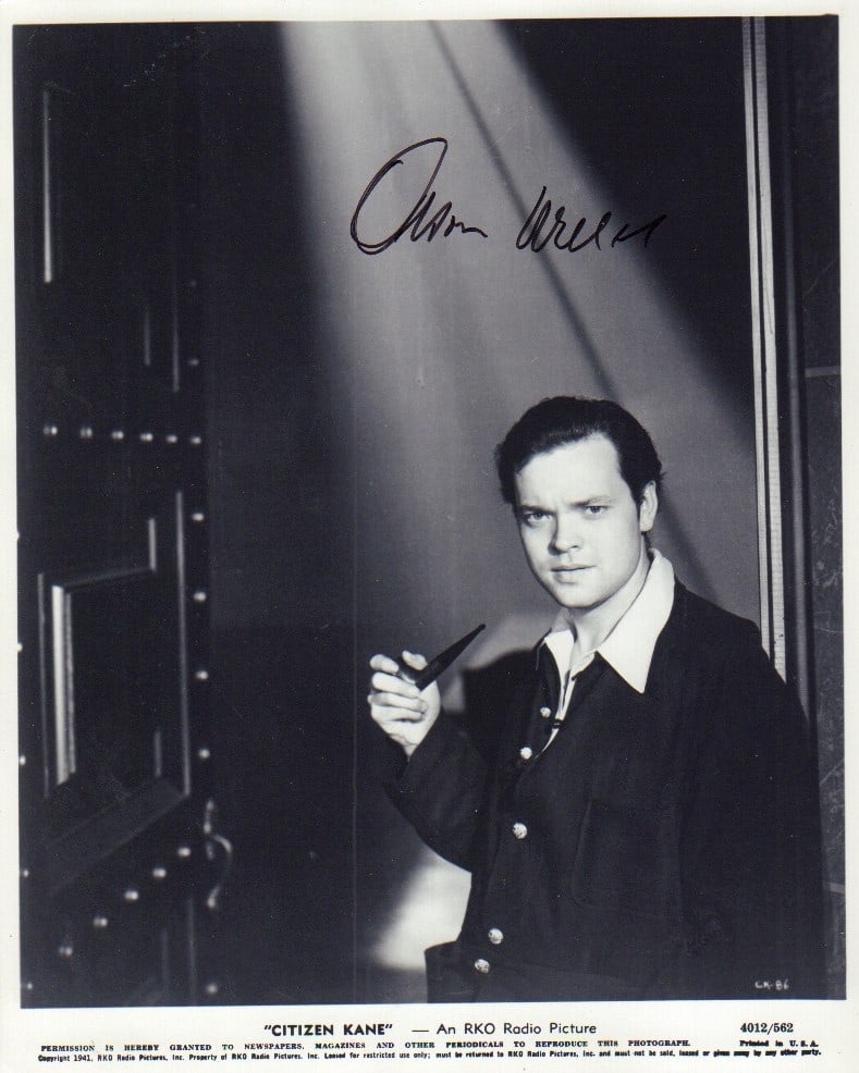 Orson Welles signed photograph (1 of 1)