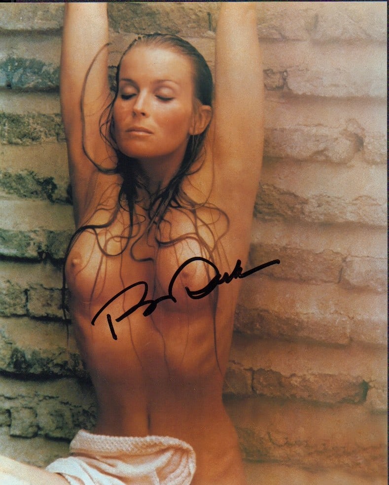 Bo Derek nude signed photograph: From her Playboy layout signed 8x10 by the "10" star with COA from an autograph event signing