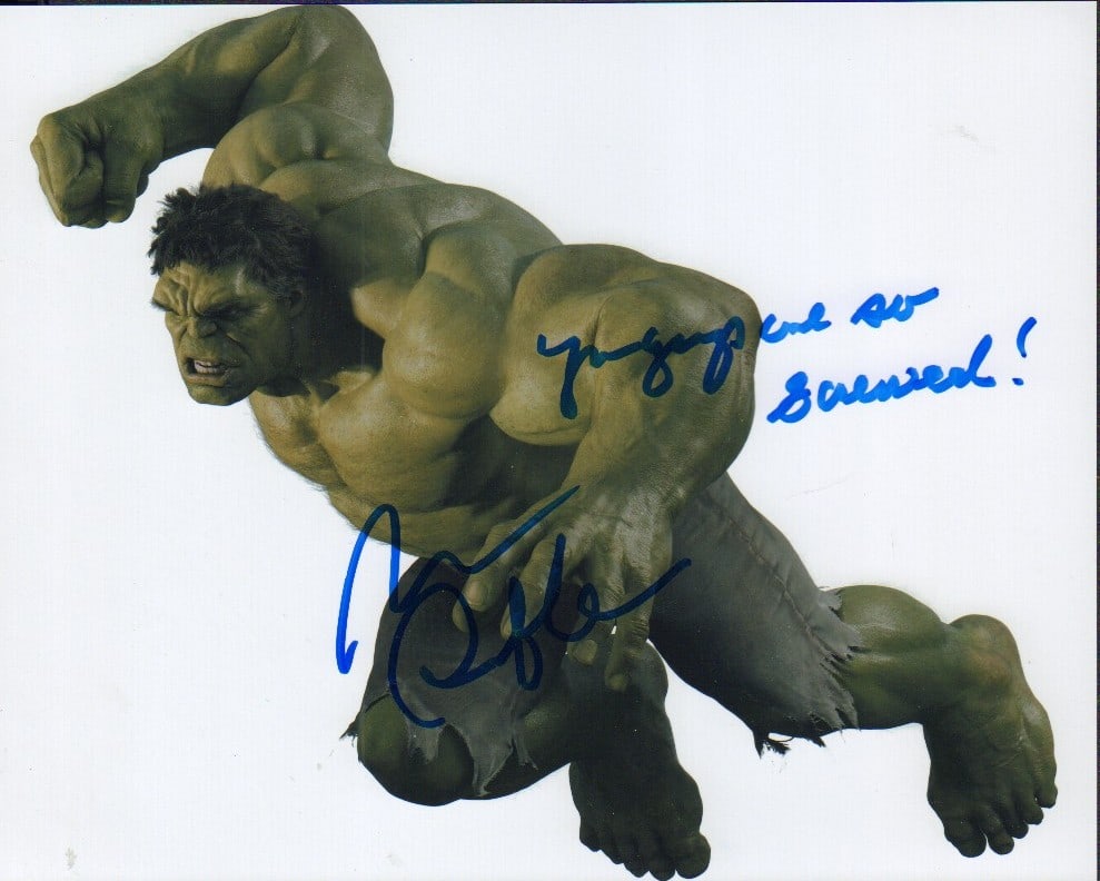 Mark Ruffalo signed photograph (1 of 1)