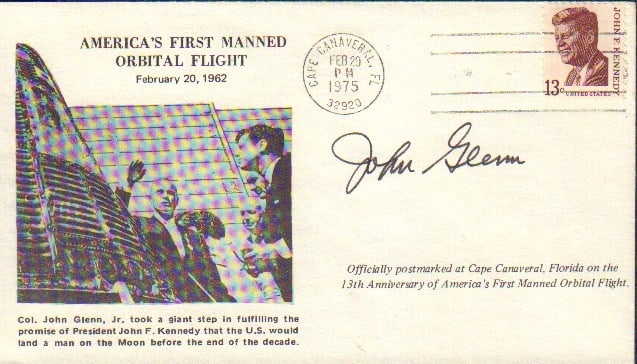 John Glenn signed FDC (1 of 1)