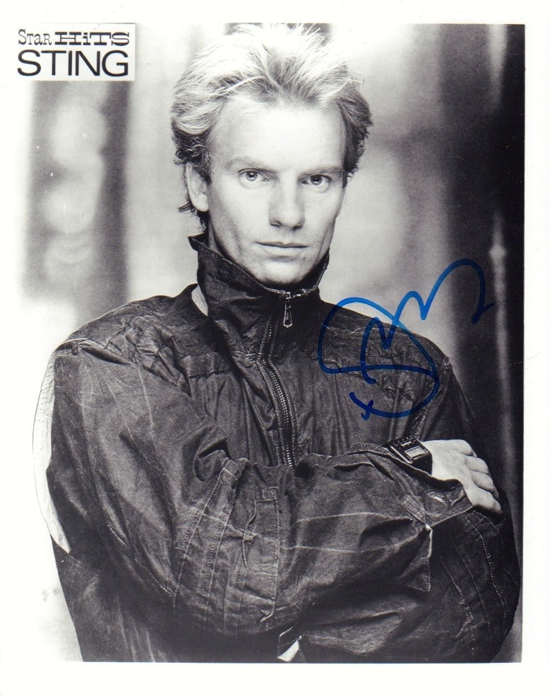 STING signed photograph (1 of 1)