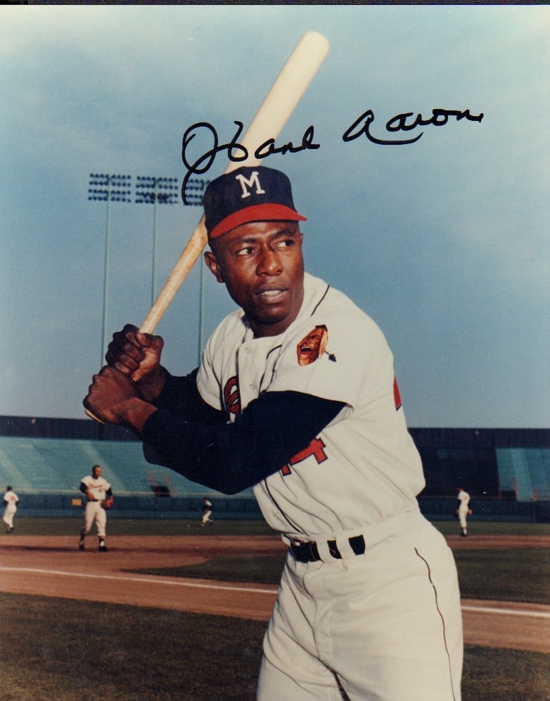 Hank Aaron signed photograph (1 of 1)