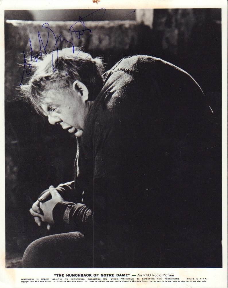 Charles Laughton signed photograph (1 of 1)