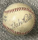 Babe Ruth single signed baseball STUNNING