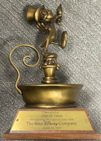 Jimminy Cricket Bronze Disney award