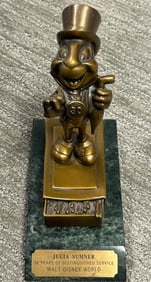 Jimminy Cricket Bronze Disney award