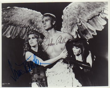 Barbarella cast signed photograph