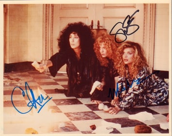 Witches of Eastwick cast signed photograph