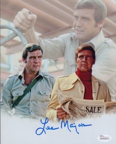 Lee Majors signed Six Million Dollar Man photograph