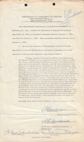 Julie Andrews rare contract signed