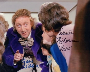 Willy Wonka signed photograph