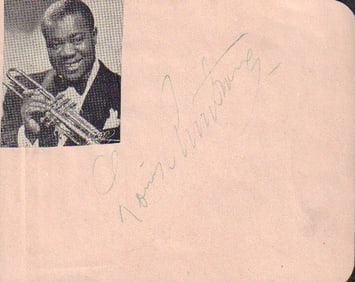 Louis Armstrong signature
