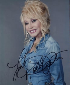 Dolly Parton signed photograph