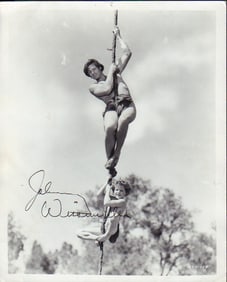 Johnny Weismuller signed photograph