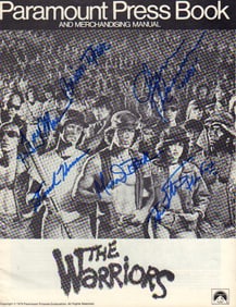 Warriors cast signed press book