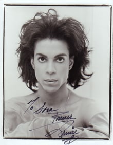Prince rare signed photograph