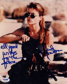 Linda Hamilton signed photograph