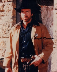 Chuck Norris signed photograph