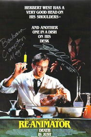ReAnimator signed cast photograph