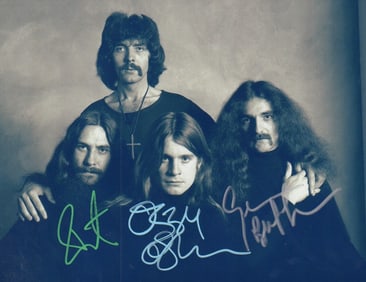 Black Sabbath signed photograph