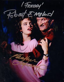 Freddy Krueger and his prey signed photograph