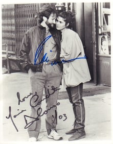 Robin Williams and Maria Conchita Alonso signed photograph