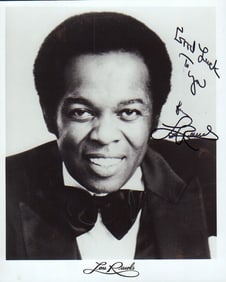 Lou Rawls signed photograph