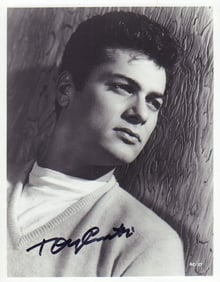 Tony Curtis signed photograph