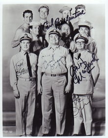 McHales Navy rare cast signed photograph