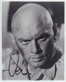 Yul Brynner signed vintage photograph