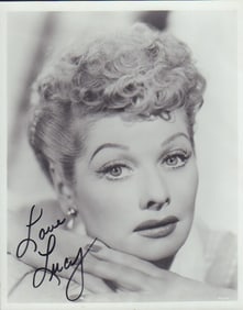 Lucille Ball signed photograph