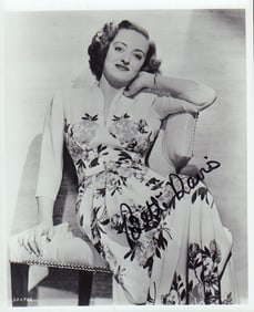 Bette Davis signed photograph