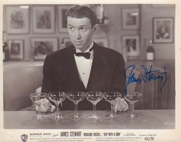 Jimmy Stewart signed photograph