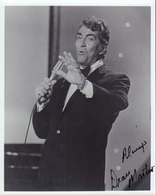 Dean Martin signed photograph