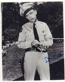 Don Knotts Barney Fife signed photograph