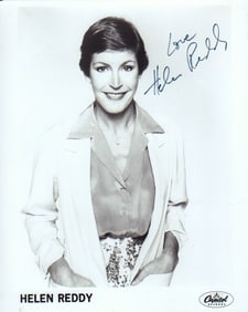 Helen Reddy signed photograph