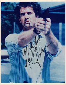 Mel Gibson signed photograph