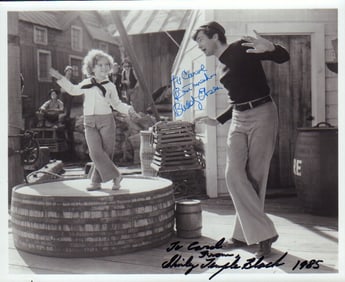 Shirley Temple and Buddy Ebsen signed photograph