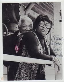 Redd Foxxx and Pearl Bailey signed photograph