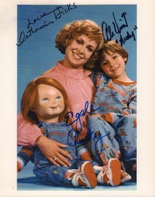 Chucky cast signed photograph