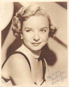 Diana Lynn signed photograph