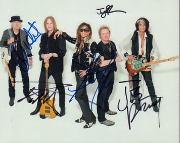 Aerosmith signed photograph