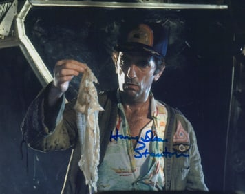 Harry Dean Stanton signed Alien photograph