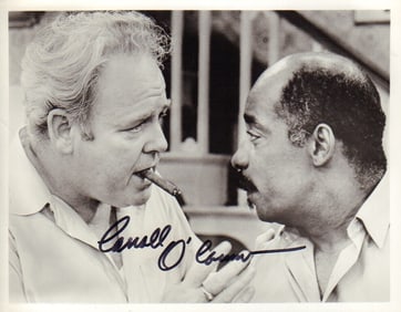 Carroll O'Connor signed photograph