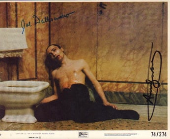 Andy Warhol and Joe Dellasandro signed photograph