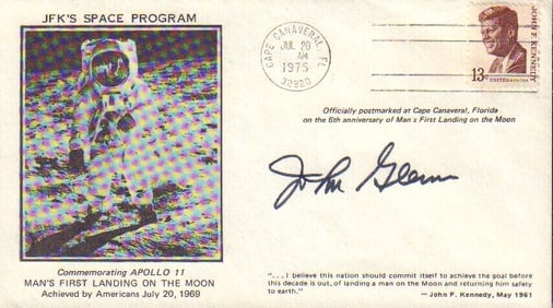 John Glenn signed FDC