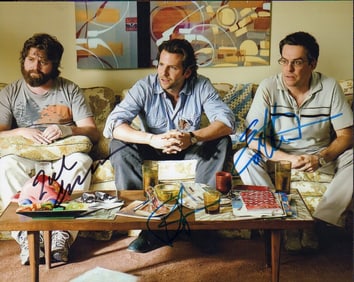 The Hangover cast signed photograph