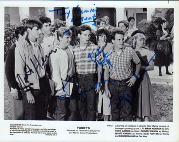 Porkys cast signed photograph
